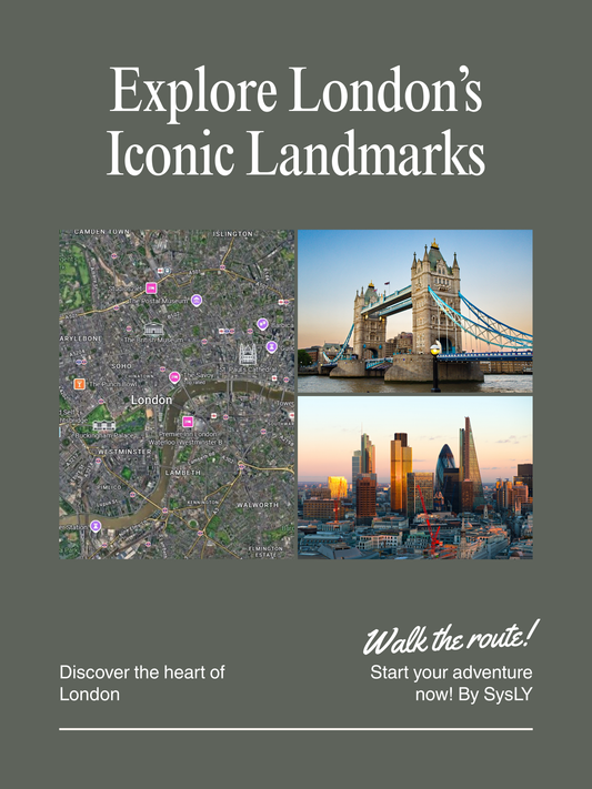 Custom Map Print + Top 5 Landmarks Pack (Digital Download)